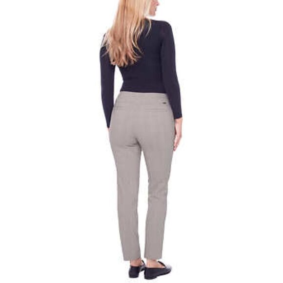 NEW S.C. & Co. Pull-on Ankle Pant | Beige Pink Plaid - Picture 3 of 8